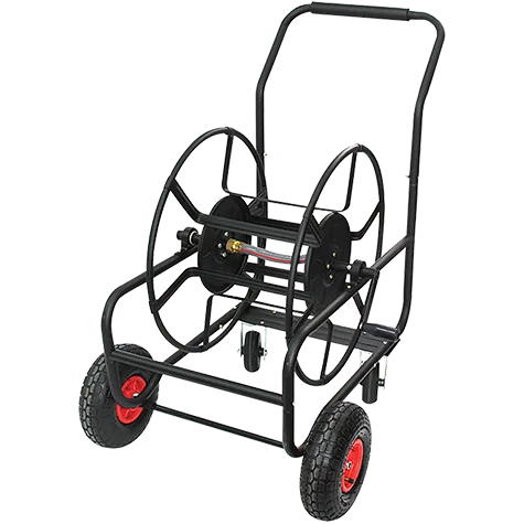4 WHEEL HOSE CART BARE REEL