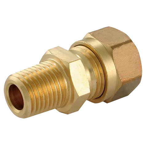 06MM OD X 1/2 NPT  MALE STUD COUPLING