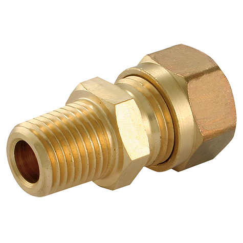 06MM OD X 1/2 NPT  MALE STUD COUPLING