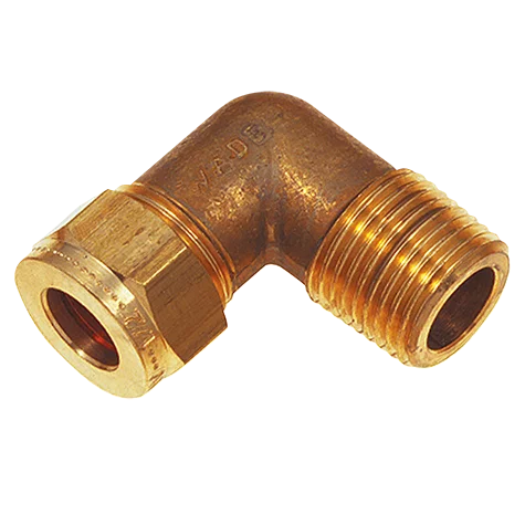 3/8 OD X 1/2 BSPT MALE STUD ELBOW