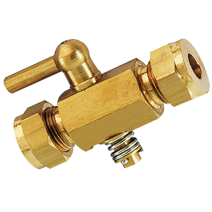 5/16OD EQUAL BRASS PLUG COCK