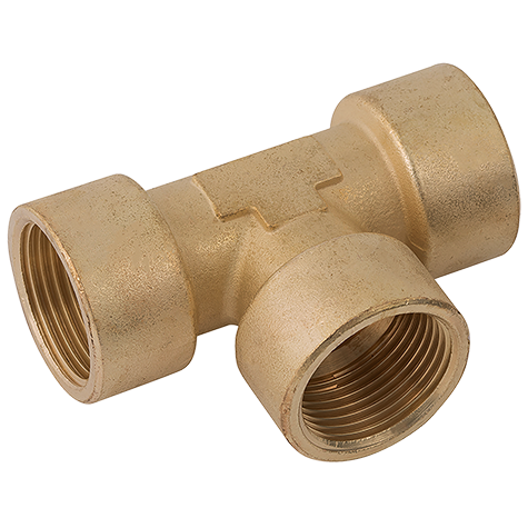 2.1/2 BSPP BRASS FEMALE TEE EQUAL