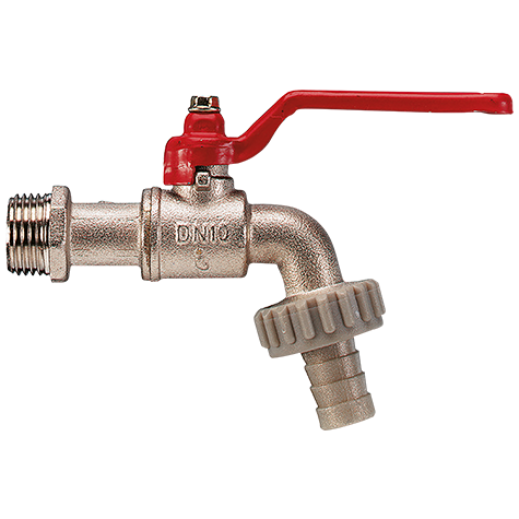 BSPP X HOSETAIL BIBCOCK VALVE