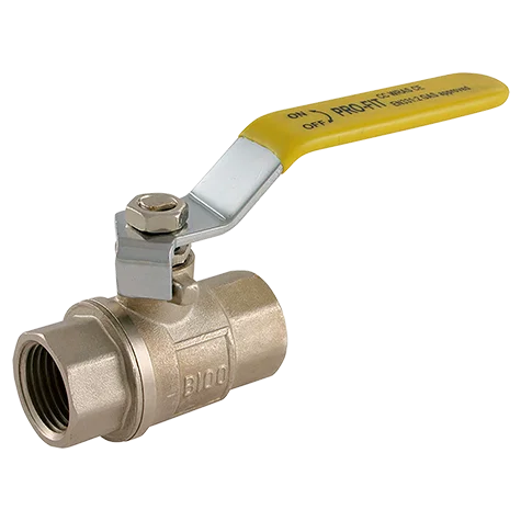 BSPP PROFIT BALLVALVE YELLO HANDLE