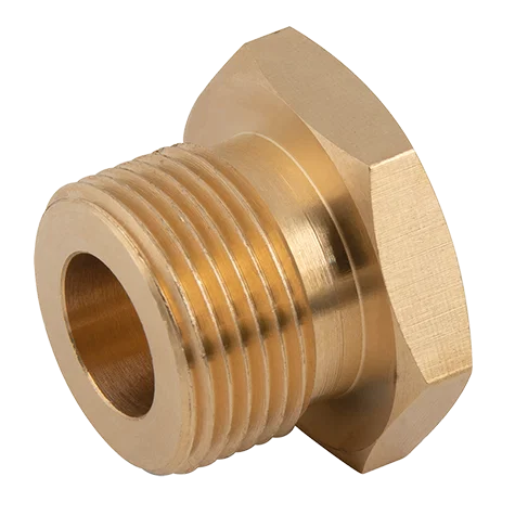 M10X1.0 SOLID BRASS MALE PLUG