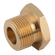 M10X1.0 SOLID BRASS MALE PLUG