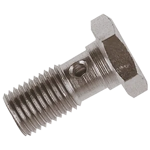 SINGLE METRIC BANJO BOLT 3/8 X 26PLATED