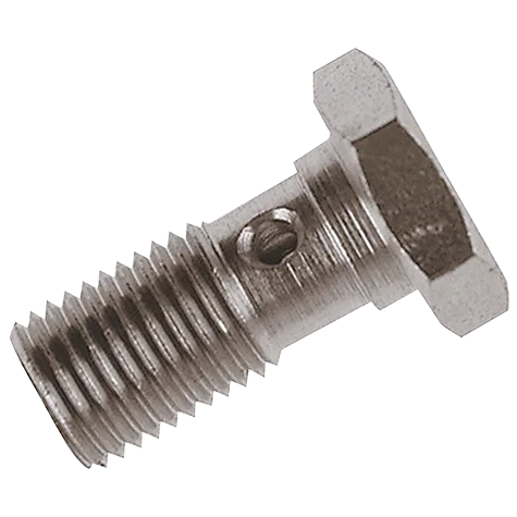 SINGLE METRIC BANJO BOLT 3/8 X 26PLATED