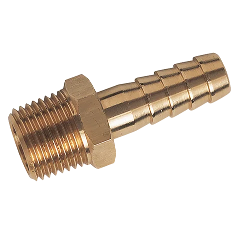 8MM ID X 1/4 NPT MALE BRASS HOSETAIL