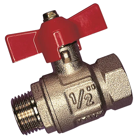 3/4  BSP M/FEM BALL VALVE T F/FLOW