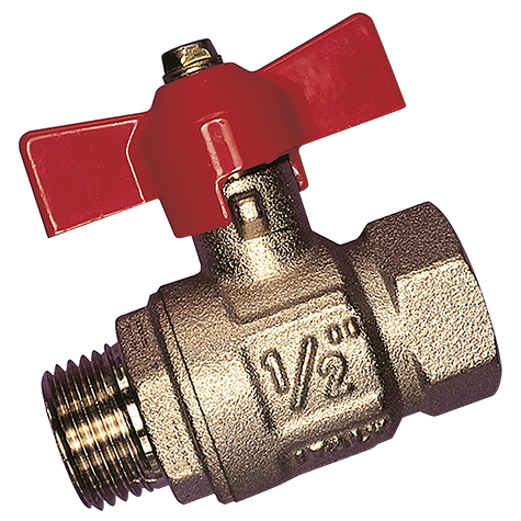 3/4  BSP M/FEM BALL VALVE T F/FLOW