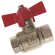 1    BSP FEM BALL VALVE BRASS T F/FLOW