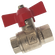 1    BSP FEM BALL VALVE BRASS T F/FLOW