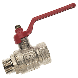 BSP M/F BALL VALVE BRASS F/FLOW