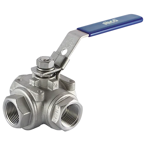 3/4  BSP FEM BALL VALVE 316 T-PORT