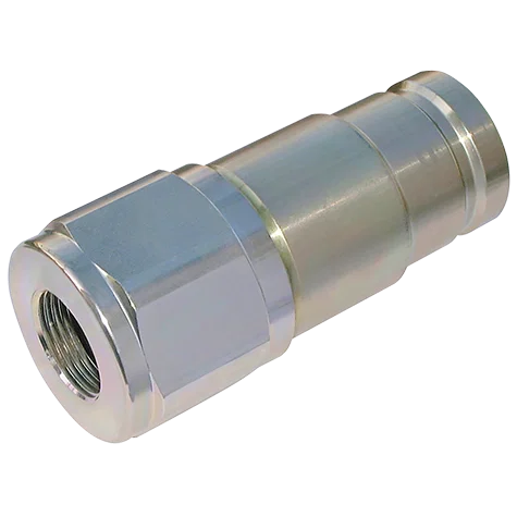 1/2  BSPP FEM  STEEL PLUG VALVED VITON