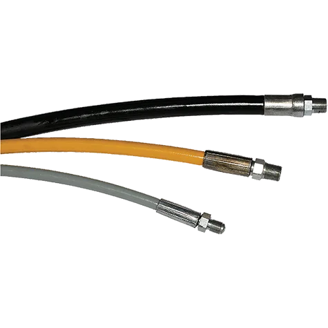 1.83 M RUBBER 1/4 ID HOSE 3/8 NPT