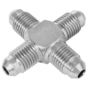 JIC EQUAL MALE STEEL CROSS