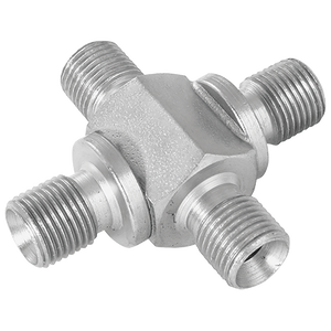 BSPP EQUAL MALE CROSS STEEL