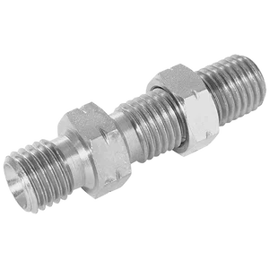 6116-METRIC MALE BULKHEAD & LOCKNUT STEEL 60 CONE