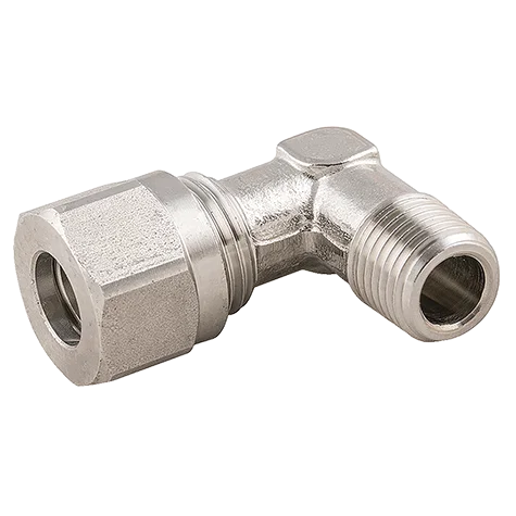 10MM X 3/8 BSPT MALE STUD S/STEEL ELBOW
