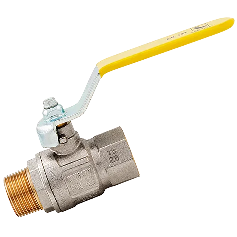 2 BSP M X F GAS F/FLOW B/V FLAT LEVER
