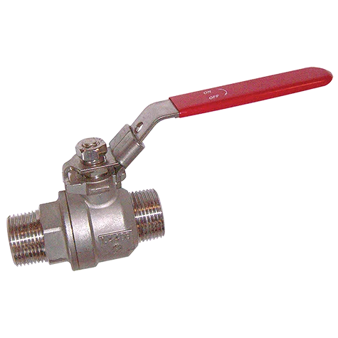 BSP MALE 2 PIECE LOCKABLE B/V SS