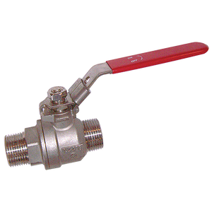BSP MALE 2 PIECE LOCKABLE B/V SS