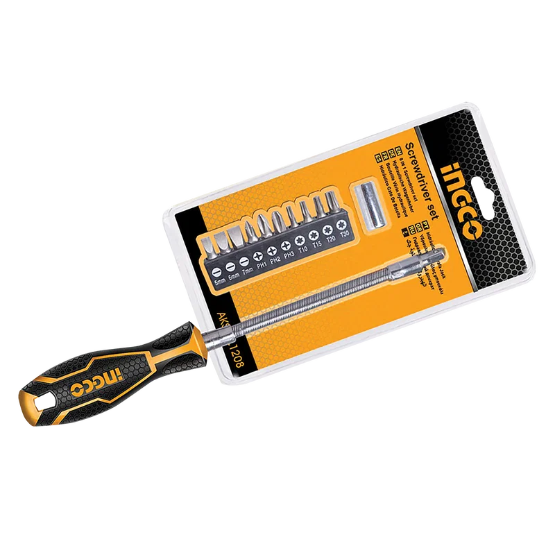 12PCS FLEXIBLE SHAFT SCREWDRIVER SET