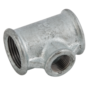 1.1/2X1.1/4X1.1/2BSP UNEQUAL TEE GALV