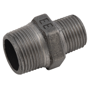 1.1/2X1.1/4BSPT MALE NIPPLE BLACK