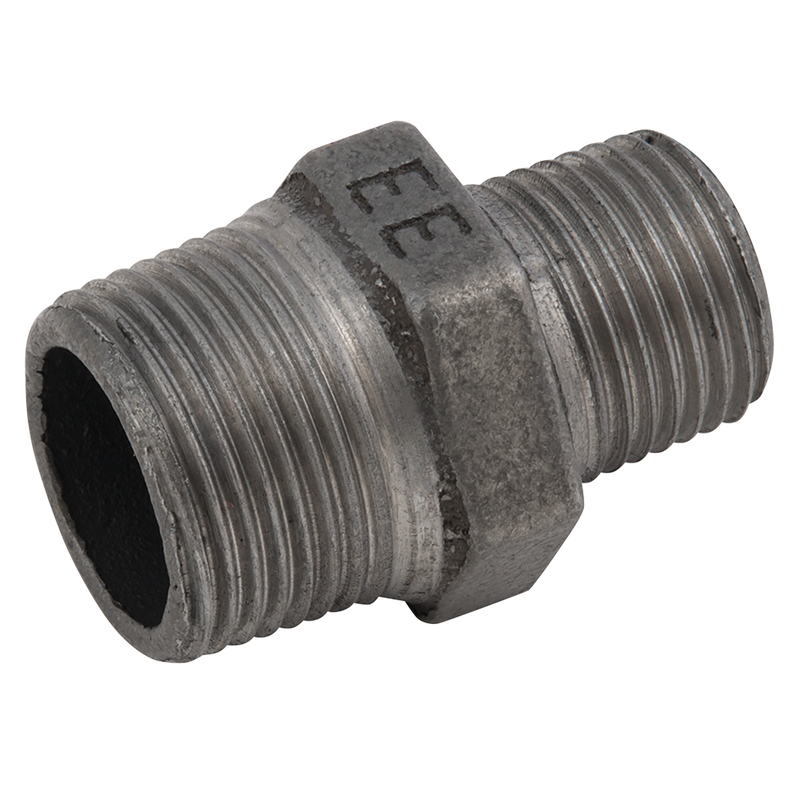 1.1/2X1.1/4BSPT MALE NIPPLE BLACK