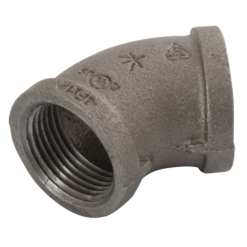 (BS FIG155) FXF BSPT 45 ELBOW BLK