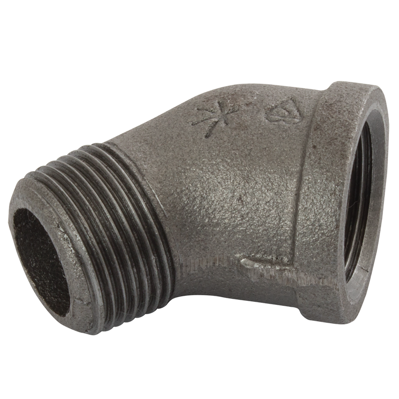 (BS FIG156) MXF BSPT 45  ELBOW BLK