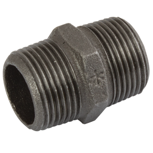 (BS FIG144) BSPT HEX NIPPLE BLK