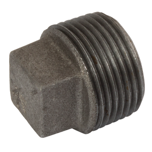 (BS FIG148)  BSPT SOLID PLUG BLK