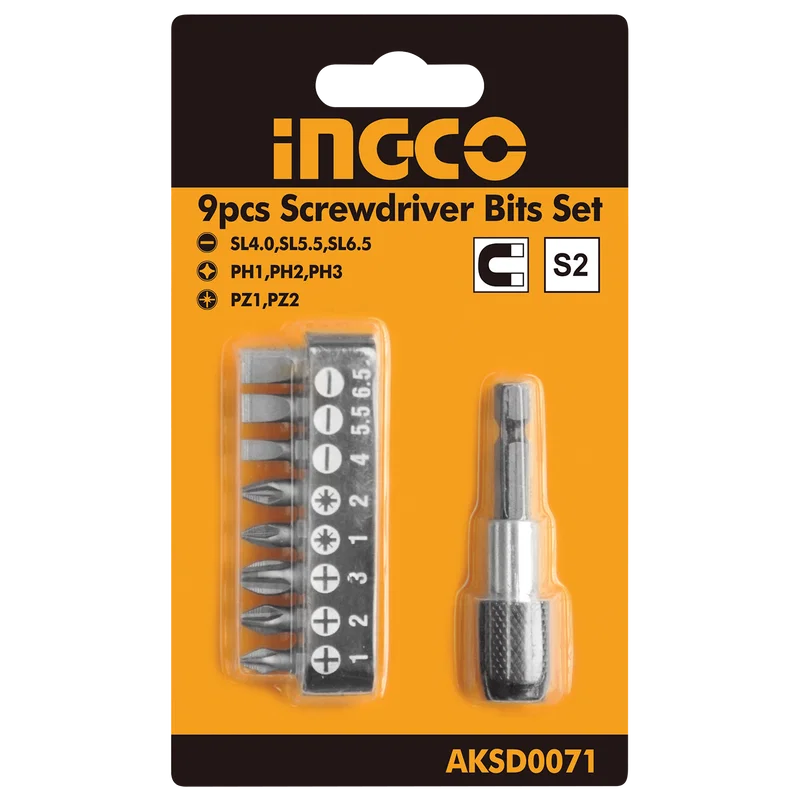 9 PCS SCREWDRIVER BITS SET
