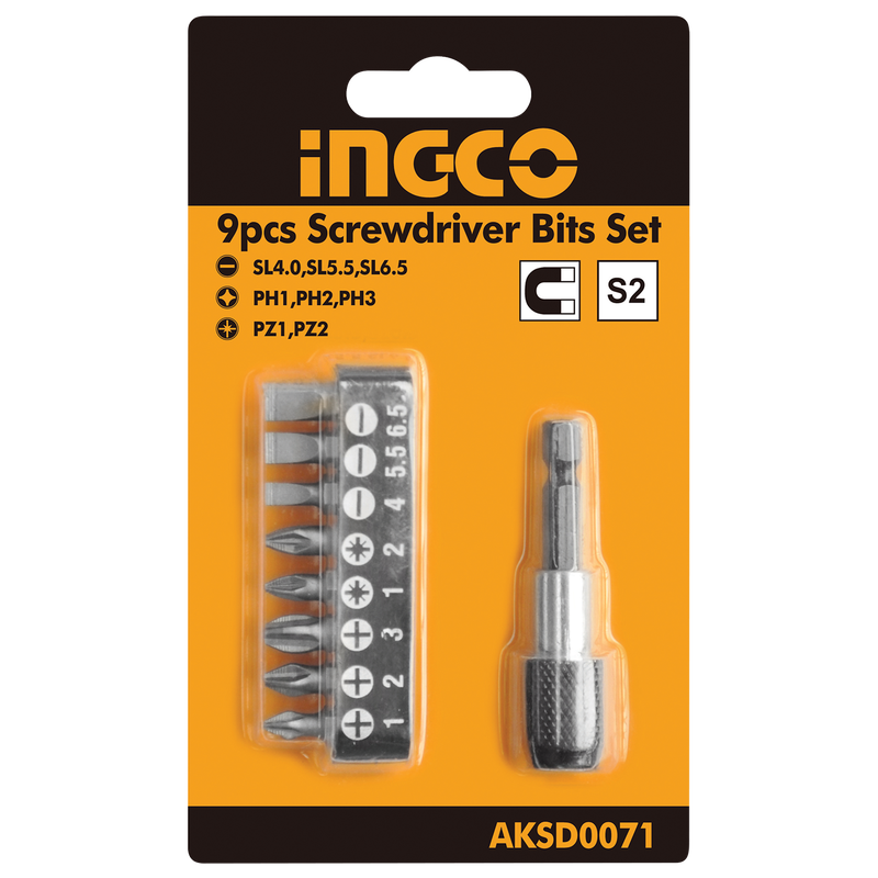 9 PCS SCREWDRIVER BITS SET