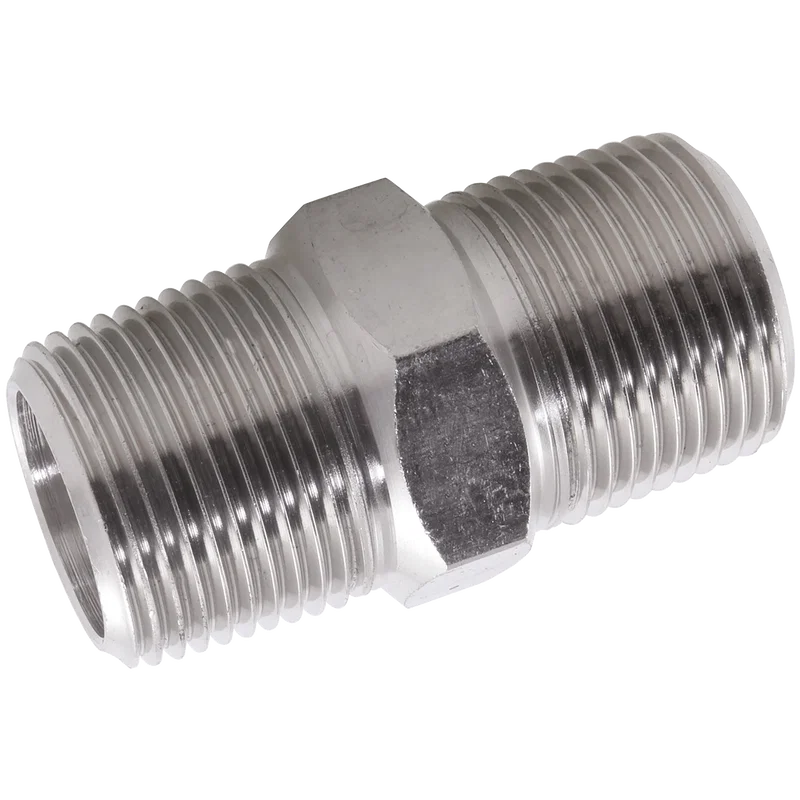 NPT M/M HEX NIPPLE 3K 316/L