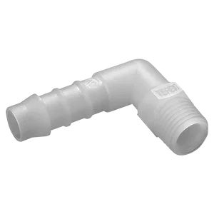 BSPT MALE X ID HOSE ELBOW PVDF