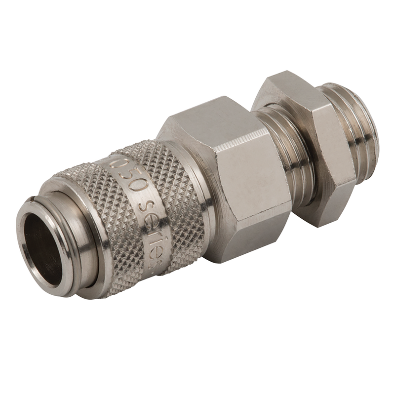 BSPP MALE COUPLING BULKHEAD N/P