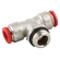 06MM OD X 1/8 BSPP MALE SW TEE PUSHIN