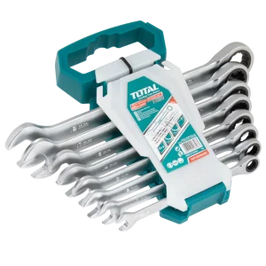RATCHET SPANNER SET  2 SIZES 8-19MM