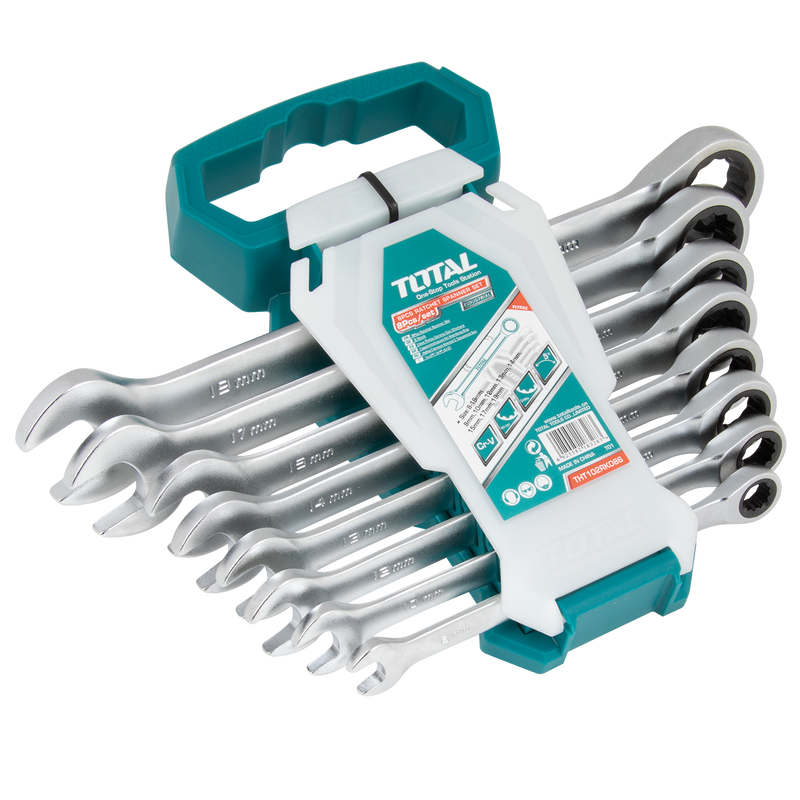 RATCHET SPANNER SET 2 SIZES 8-19MM