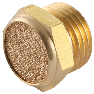BSPP MALE FLAT SILENCER BRASS