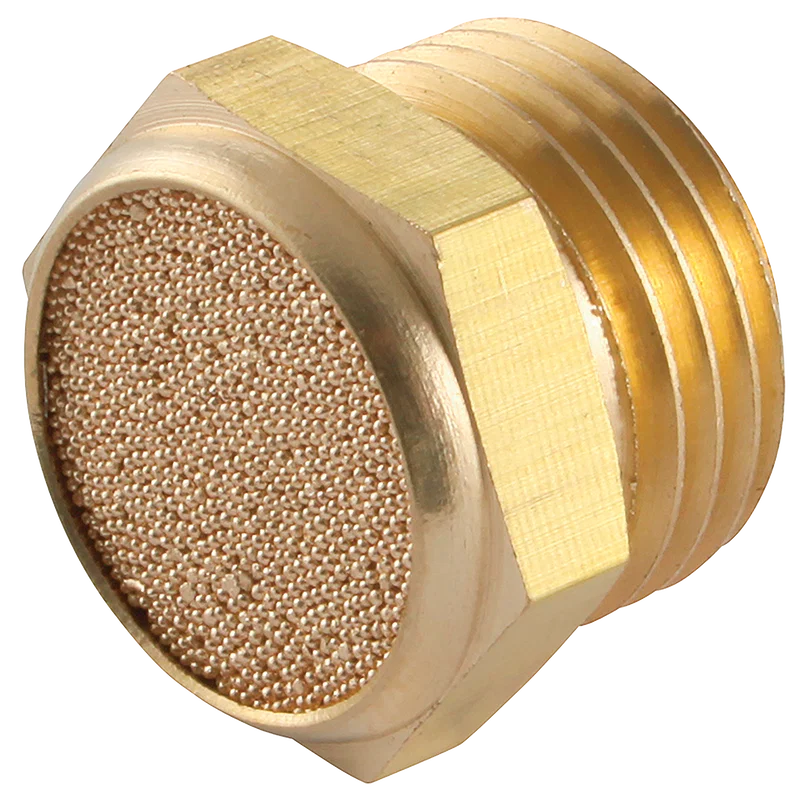 BSPP MALE FLAT SILENCER BRASS