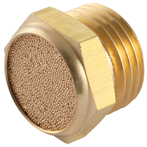 BSPP MALE FLAT SILENCER BRASS