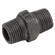 1.1/2BSPT EQUAL MALE HEX NIPPLE BLACK