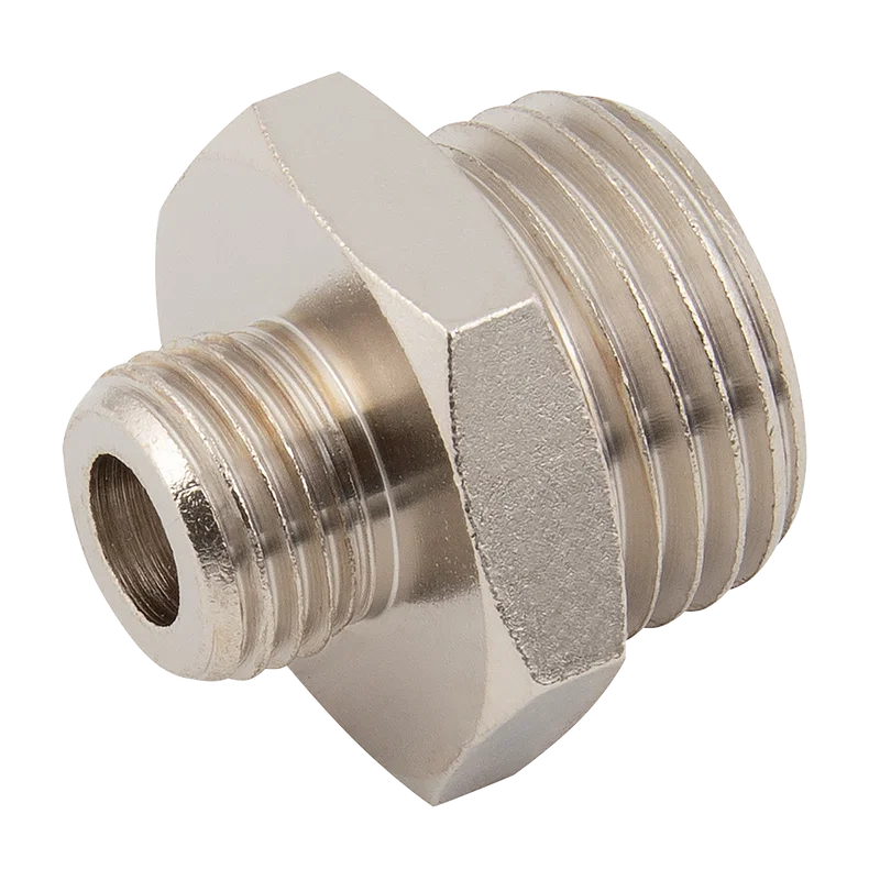 MALE HEX NIP BRASS/NP
