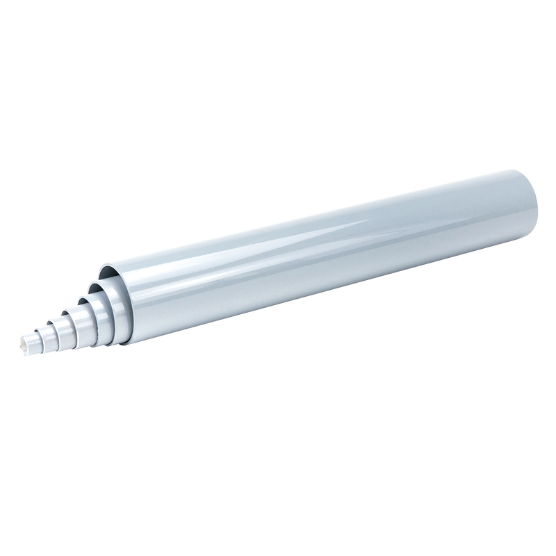 GREY COATED ALUMINIUM PIPE 6MTR BAR 25MM